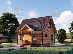 Проект дома из бруса ДБ-2