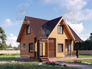 Проект дома из бруса ДБ-7