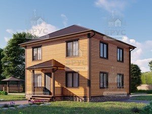 Проект дома из бруса ДБ-70