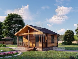 Проект дома из бруса ДБ-90