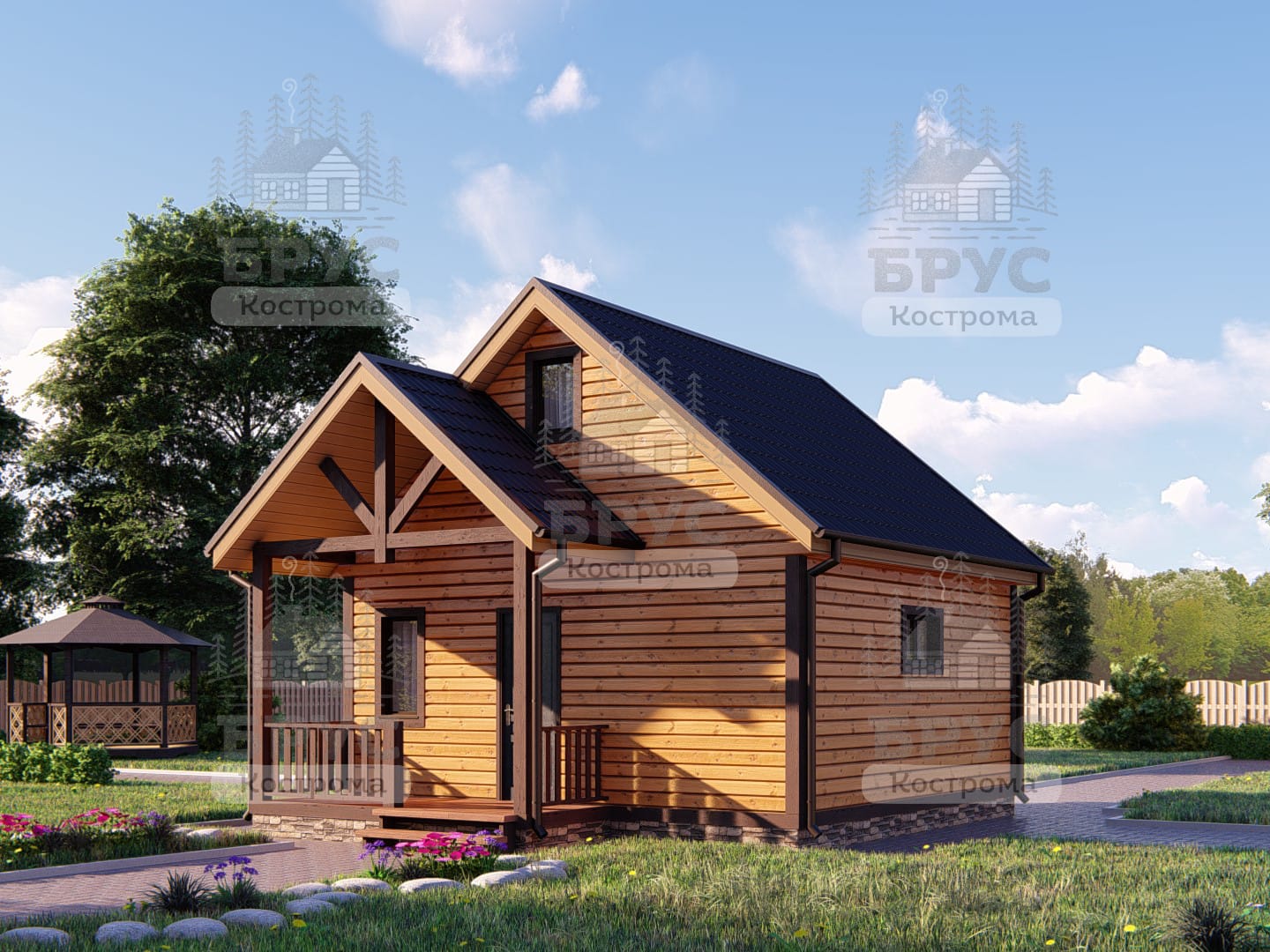 Проект дома из бруса ББ-6