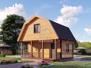 Проект дома из бруса ББ-18