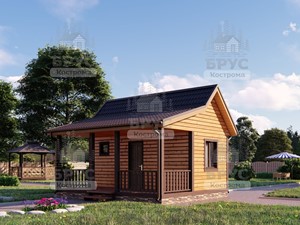 Проект дома из бруса ББ-25