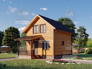 Проект дома из бруса ДБ-127