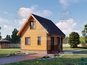 Проект дома из бруса ДБ-129