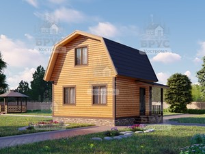 Проект дома из бруса ДБ-130