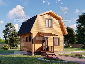Проект дома из бруса ДБ-131