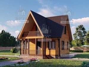 Проект дома из бруса ДБ-135