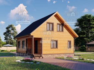 Проект дома из бруса ДБ-145