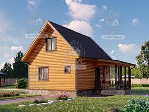 Проект дома из бруса ДБ-147