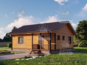 Проект дома из бруса ДБ-155