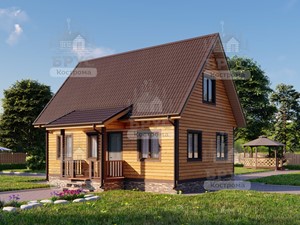 Проект дома из бруса ДБ-157